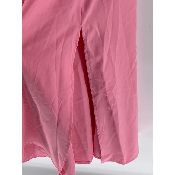 UNBRANDED Women's Light Pink Sweetheart Neckline A-Line Maxi Dress SZ M - Picture 7 of 10